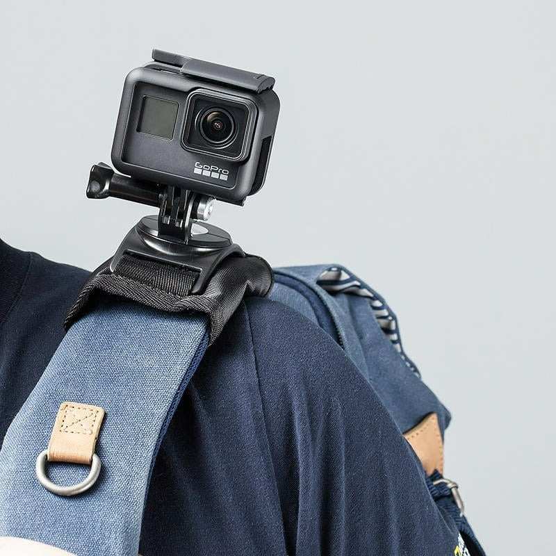 三重☆大人氣☆ 副廠 GoPro 360度旋轉 多功能 背包夾 背包支架-細節圖5