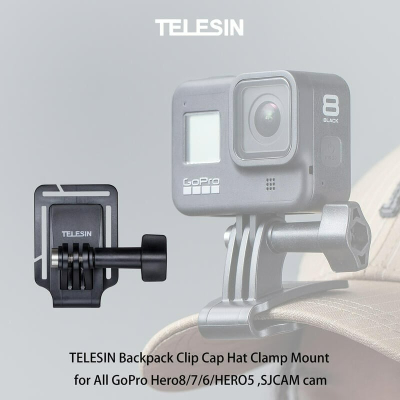 三重☆大人氣☆ 副廠配件 Telesin 運動相機 帽夾 適用 GoPro 8 7 6 5 Action 每個200元