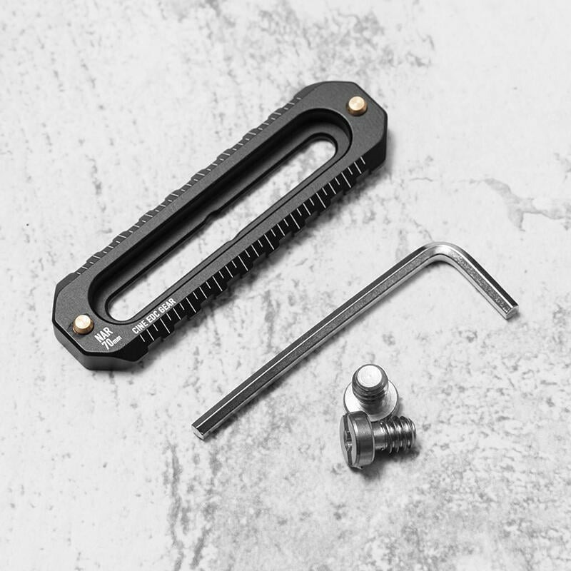 三重☆大人氣☆ Vlogger NAR70 70mm 魚骨造型 超薄 NATO 安全 軌道 滑條 導軌-細節圖3