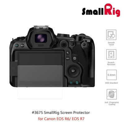 三重☆大人氣☆ SmallRig 3675 螢幕 保護貼 鋼化膜 (2入) for Canon R6 R7