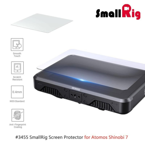 三重☆大人氣☆ SmallRig 3455 螢幕 保護貼 鋼化膜 (1入) for Atomos Shinobi 7