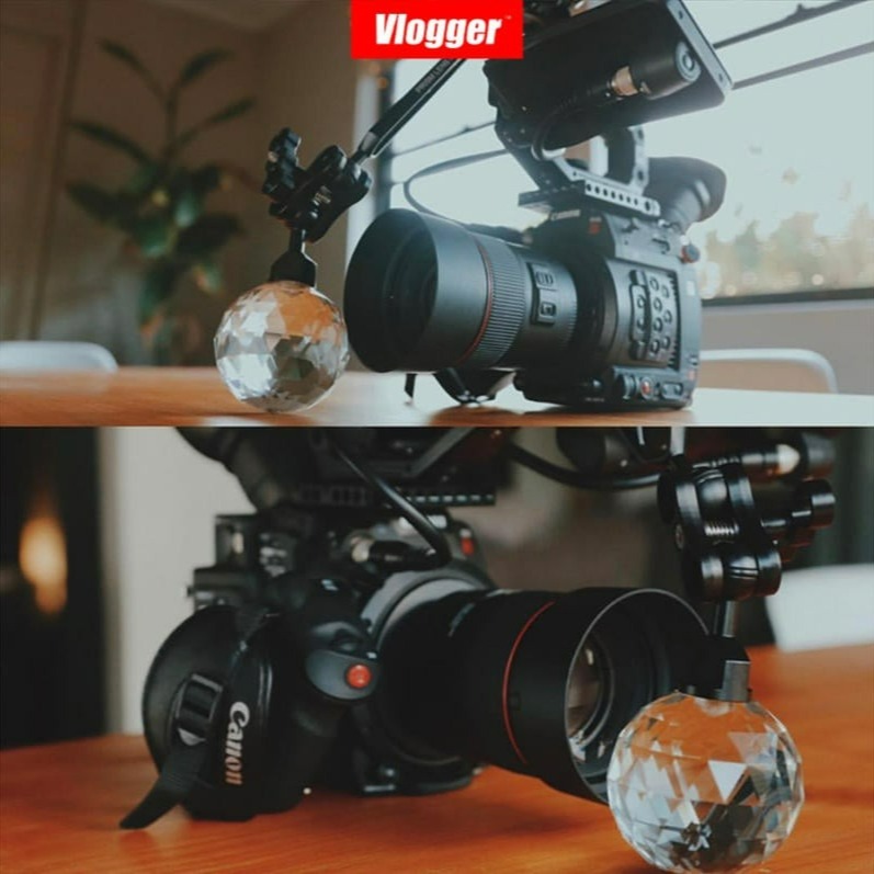 三重☆大人氣☆ Vlogger 魔幻光暈 多角 水晶球 (1/4螺孔) 光暈-細節圖3