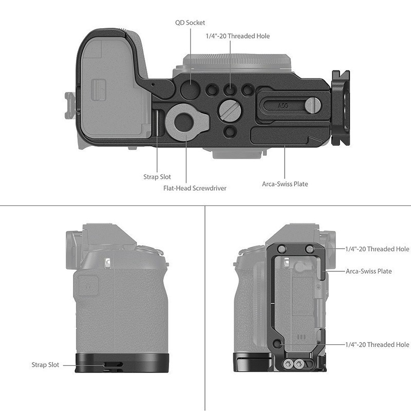 三重☆大人氣☆ SmallRig 4231 L Bracket 專用 L架 L型支架 豎拍板 for X-S20-細節圖3