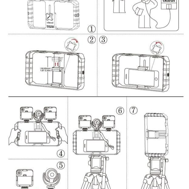 三重☆大人氣☆ 公司貨 Ulanzi U-Rig Pro 第二代 手機 直播 跟拍套件 雙手手持穩定器 提籠-細節圖6