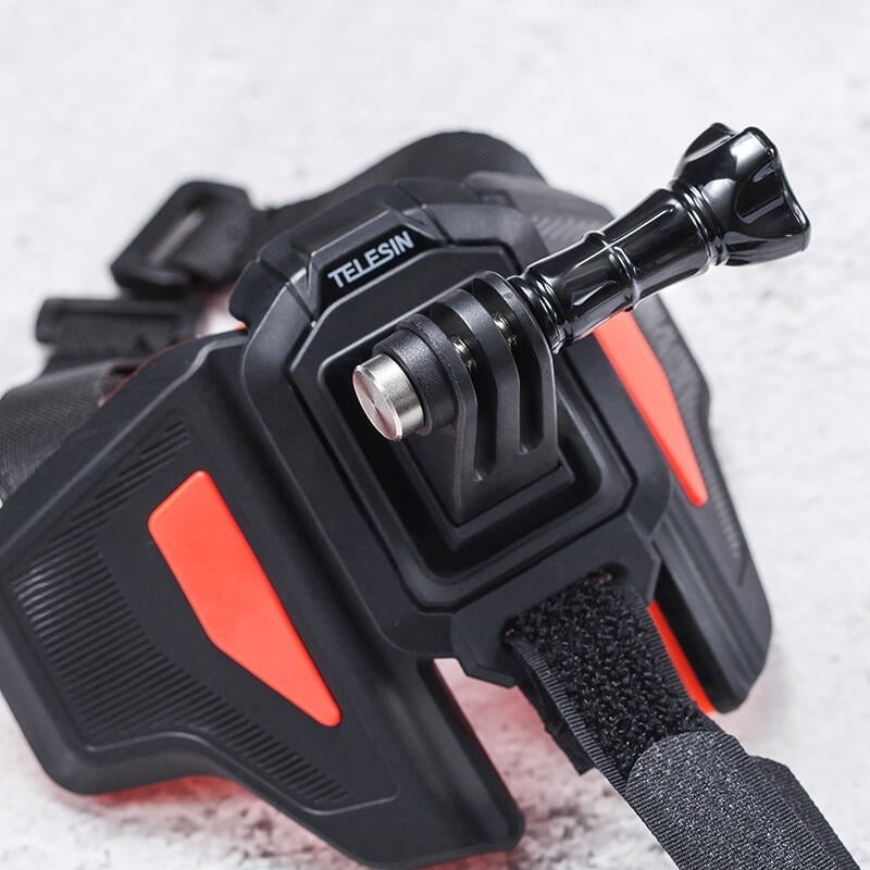 三重☆大人氣☆ Telesin 二代 副廠 GoPro 安全帽 下巴綁帶 支架 頭盔支架 Action-細節圖4