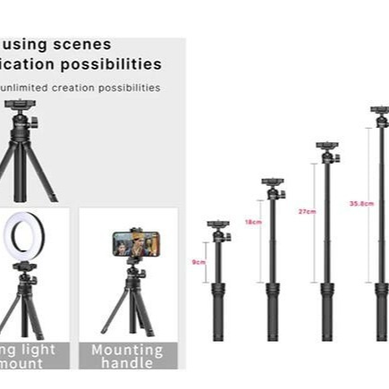 三重☆大人氣☆ Ulanzi MT-34 手機 微單 可延長 三腳架 自拍桿 Vlog-細節圖7