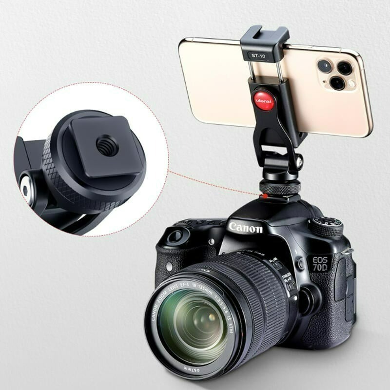 三重☆大人氣☆ Ulanzi ST-10 鋁合金 可調角度 橫/直幅 帶冷靴 手機夾-細節圖3