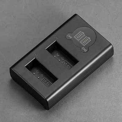 三重☆大人氣☆ Micro USB/ Type-C LCD顯示 USB 雙槽充電器 for LP-E12(不含電池