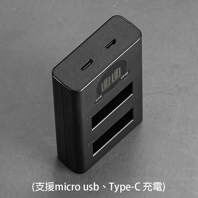 三重☆大人氣☆ Micro USB/ Type-C LCD顯示 USB 雙槽充電器 for LP-E12(不含電池-細節圖3