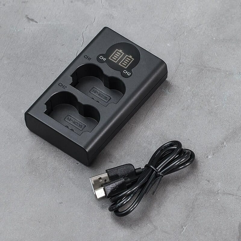 三重☆大人氣☆ Micro USB/ Type-C LCD顯示 USB 雙槽充電器 for W235 (不含電池)-細節圖2