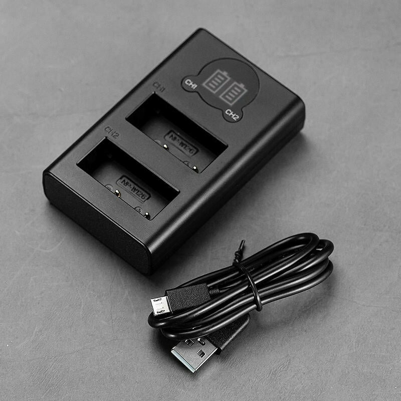 三重☆大人氣☆Micro USB / Type-C 雙用 LCD顯示 USB 雙槽充電器 for w126 (不含電池-細節圖2