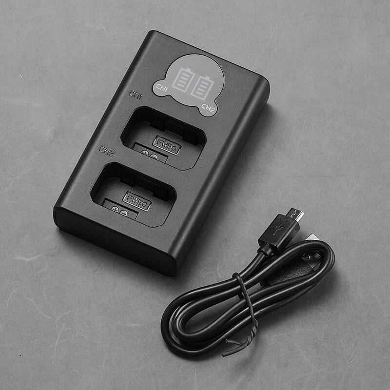 三重☆大人氣☆ Micro USB / Type-C 雙用 LCD顯示 USB 雙槽充電器 for FW50-細節圖2