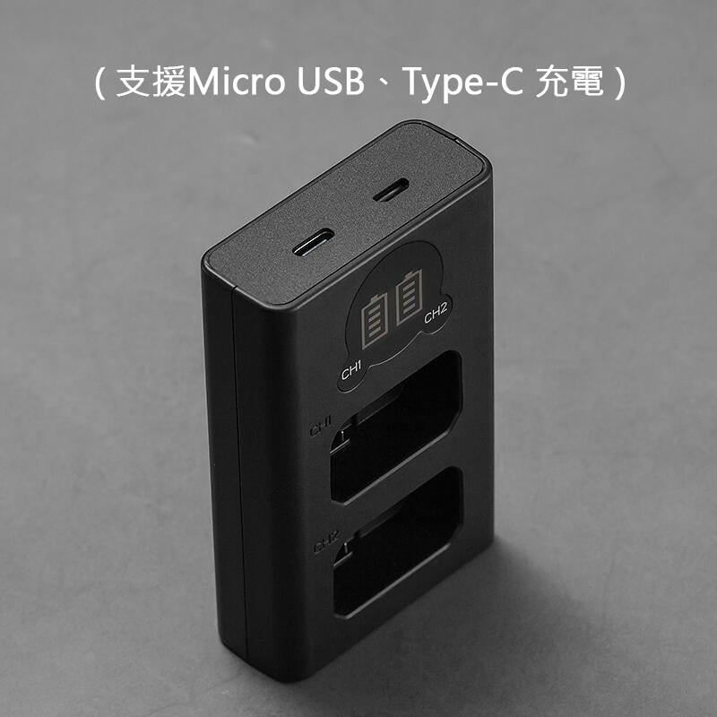 三重☆大人氣☆ Micro USB / Type-C 雙用 LCD顯示 USB 雙槽充電器 for FW50-細節圖3