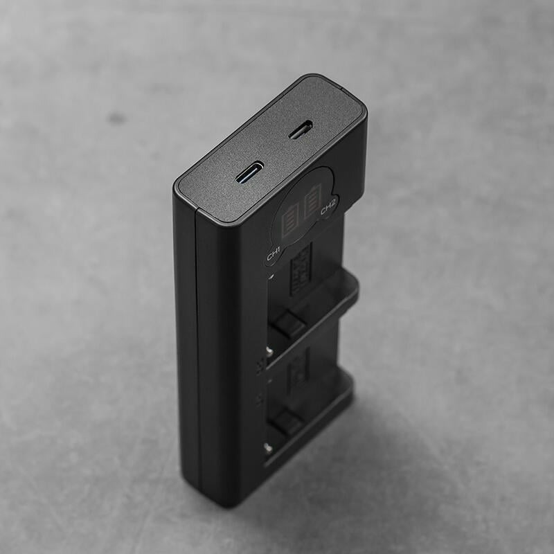 三重☆大人氣☆Micro USB/Type-C 雙用 LCD 雙槽充電器 for F550 F750 F970-細節圖3