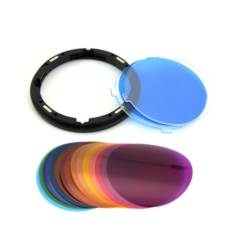 三重☆大人氣☆ 公司貨 Godox 神牛 V1-11C 色彩效果組 圓形 色片 需搭配AK-R1圓頭燈配件-細節圖5