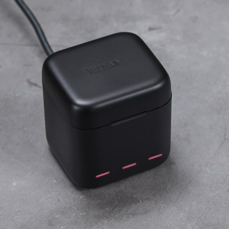 三重☆大人氣☆ 副廠配件 TELESIN Type-C 收納盒 充電器 for GoPro HERO 9 10-細節圖3