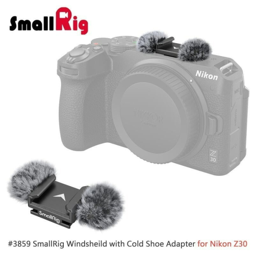 三重☆大人氣☆ SmallRig 3859 冷靴 擴充架 帶 防風兔毛 for Nikon Z30