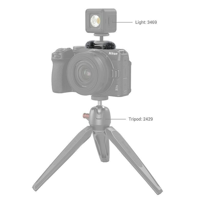 三重☆大人氣☆ SmallRig 3859 冷靴 擴充架 帶 防風兔毛 for Nikon Z30 ZR-細節圖3