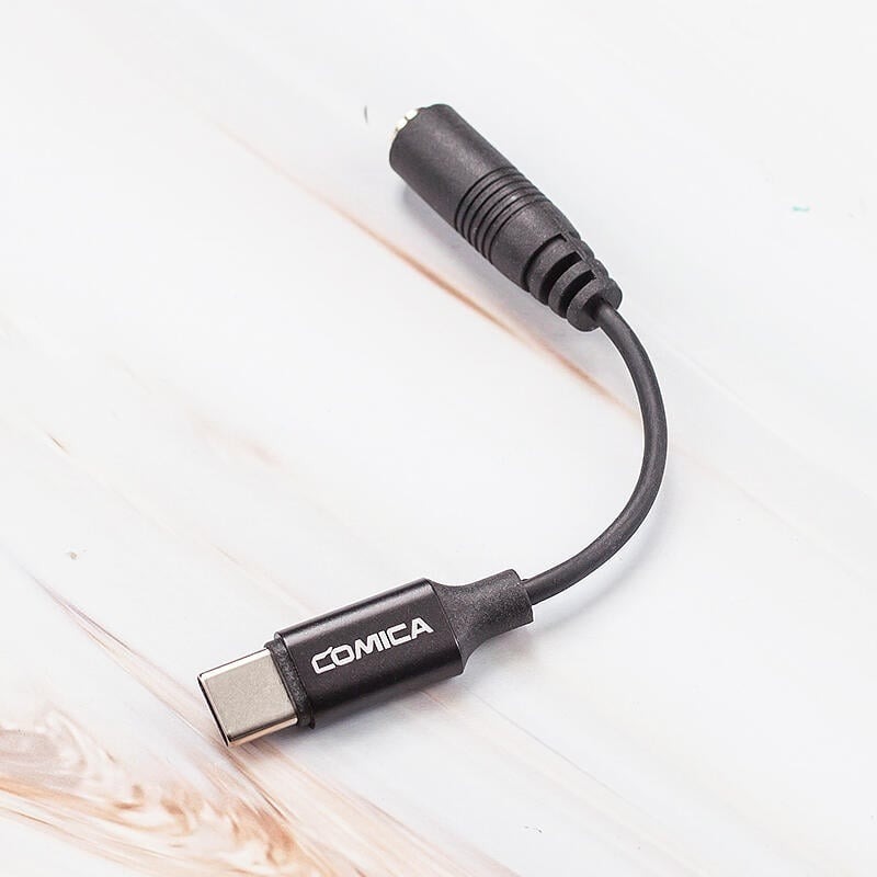 三重☆大人氣☆ COMICA CVM-SPX-UC 3.5mm TRRS母 to USB C 麥克風 轉接線-細節圖2