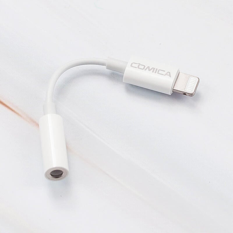 三重☆大人氣☆ COMICA CVM-SPX-MI 3.5mm TRRS 母 to Lightning 麥克風 轉接線-細節圖2