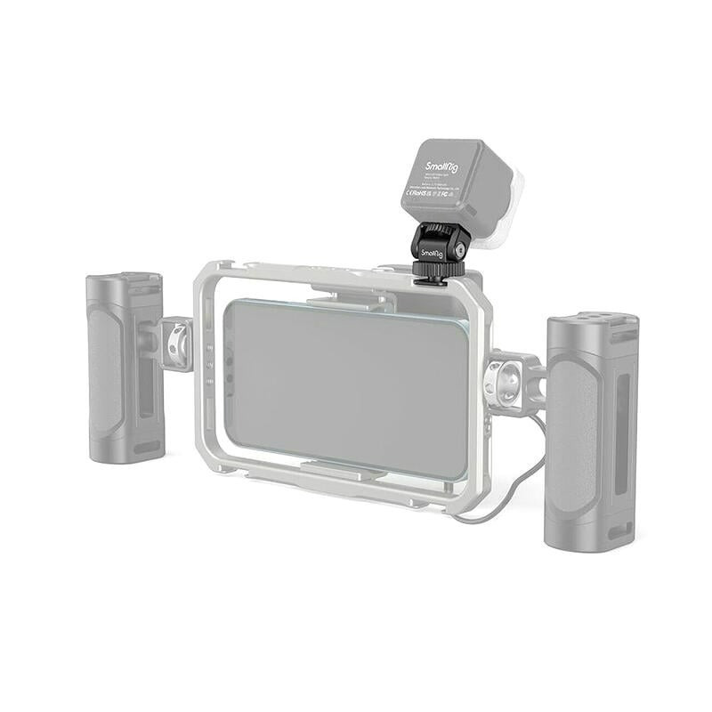 三重☆大人氣☆ SmallRig 3577 可調俯仰 冷靴 轉 1/4公 雲台 承重250g 迷你蝸牛雲台-細節圖2