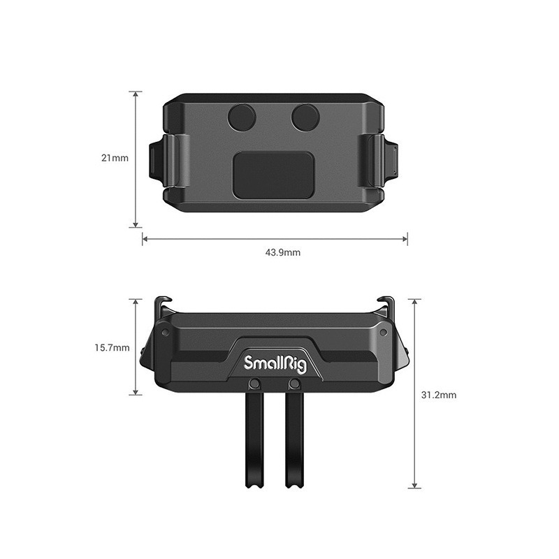 三重☆大人氣☆ SmallRig 3662 磁吸轉接座 運動相機 磁吸 支架 for DJI Action 2-細節圖2
