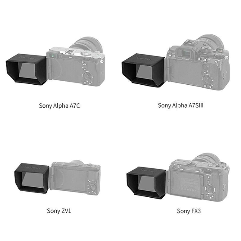 三重☆大人氣☆SmallRig 3206 螢幕遮光罩 遮陽罩 for A7S III A7C ZV-1 FX3-細節圖5