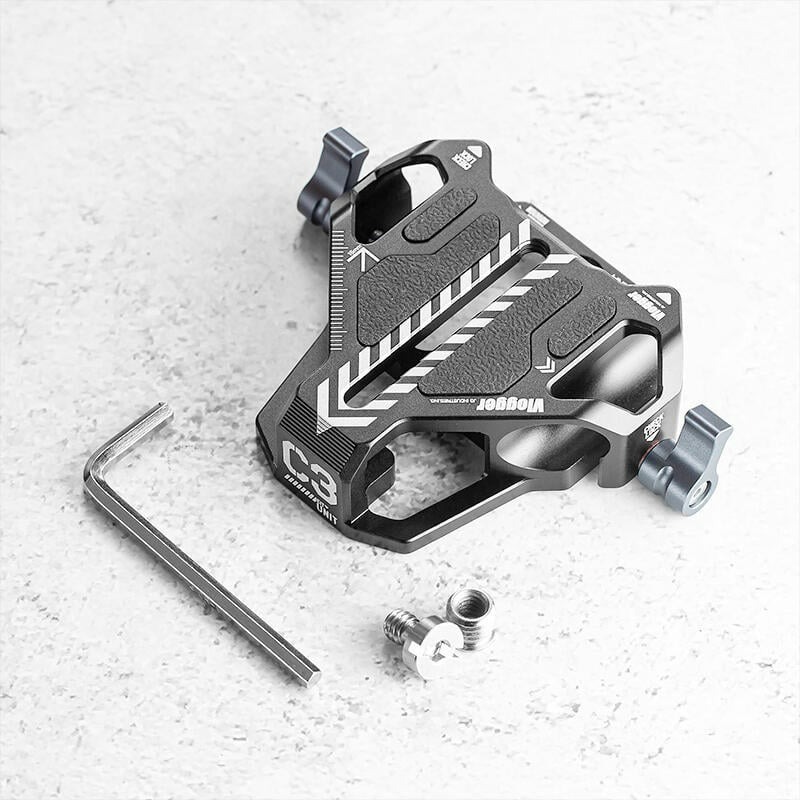 三重☆大人氣☆ Vlogger C3 15mm 雙桿夾 雙管夾-細節圖5