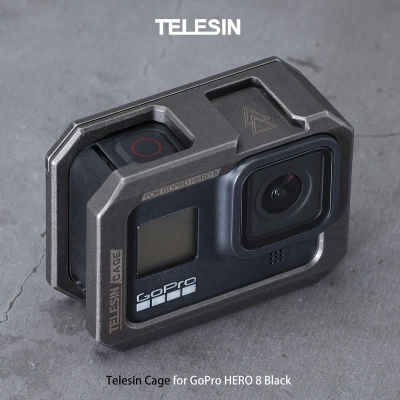 三重☆大人氣☆ Telesin 狗籠 鋁合金邊框保護殼 擴充架 for GoPro HERO 8 Black