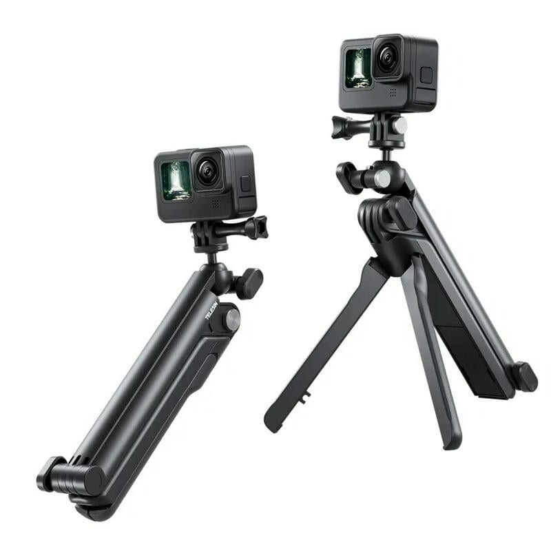 三重☆大人氣☆ TELESIN GoPro 三向 3-way 螳螂 自拍棒 三折 自拍桿 自拍棒-細節圖2