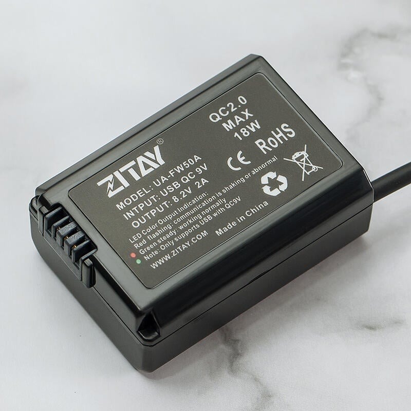 三重☆大人氣☆ 希鐵 ZITAY USB 轉 FW-50 假電池 for A7 系列-細節圖2