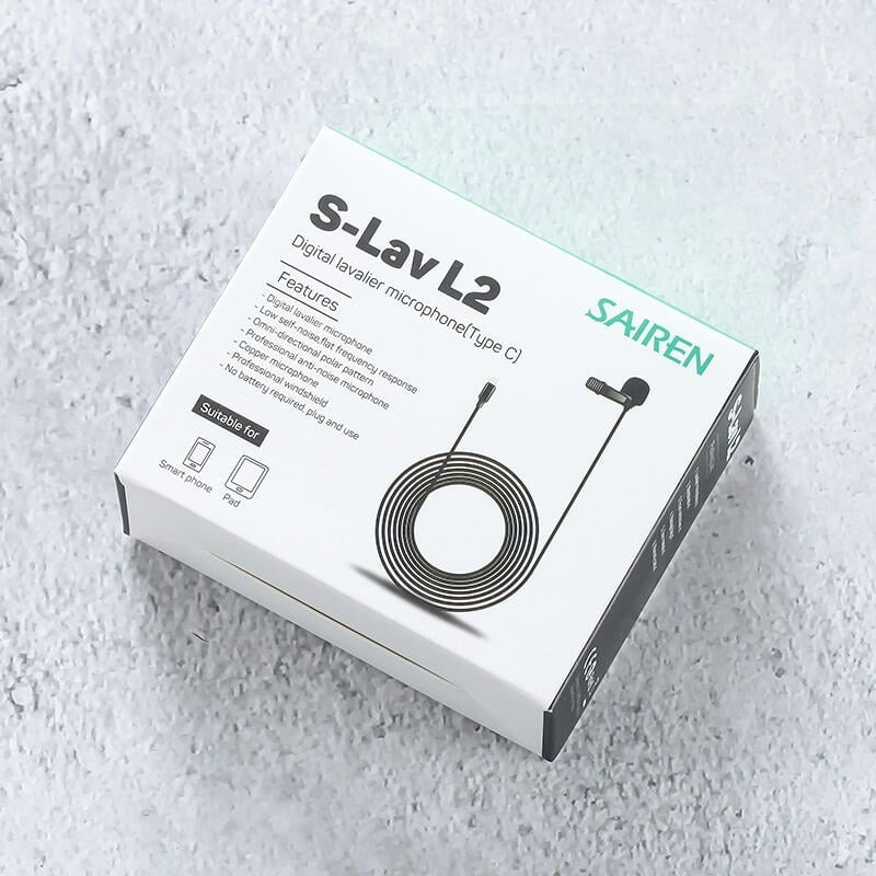 三重☆大人氣☆ SAIREN S-Lav L2 領夾 麥克風 Type-C 接口 Type C-細節圖3