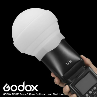 三重☆大人氣☆ Godox AK-R22 矽膠 摺疊 柔光球 圓形燈頭專用 V1 AD100PRO LC30