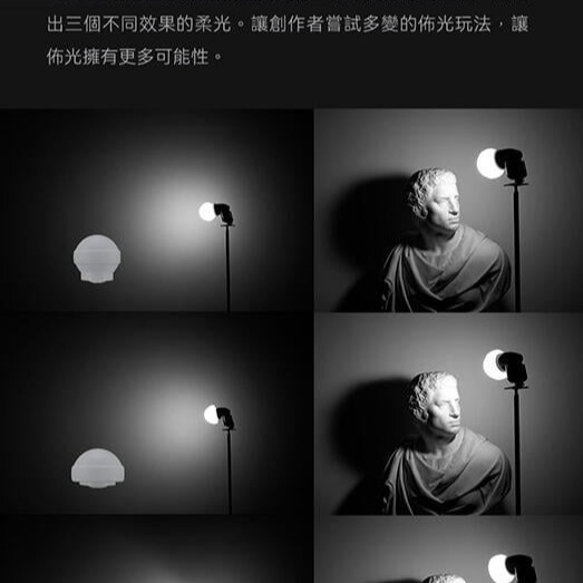 三重☆大人氣☆ Godox AK-R22 矽膠 摺疊 柔光球 圓形燈頭專用 V1 AD100PRO LC30-細節圖4