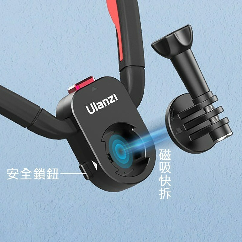 三重☆大人氣☆ Ulanzi Go-Quick II 運動相機 磁吸 快拆 脖掛 支架 頸掛 支架 磁性頸托支架-細節圖2