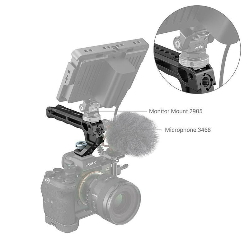 三重☆大人氣☆ SmallRig 3764 冷靴型 專業上提把手 提籠 手把 提把-細節圖5