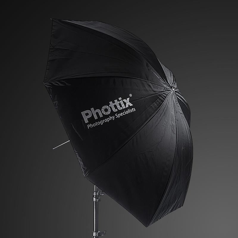 三重☆大人氣☆ 公司貨 Phottix 101cm 外黑銀內白雙層脫卸 兩用傘-細節圖2