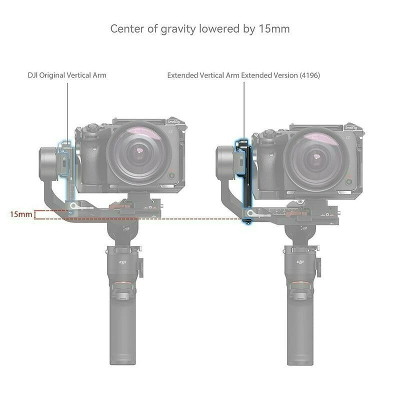 三重☆大人氣☆ SmallRig 4196 加長 軸臂 for DJI RS 3 Mini RS4 pro-細節圖4