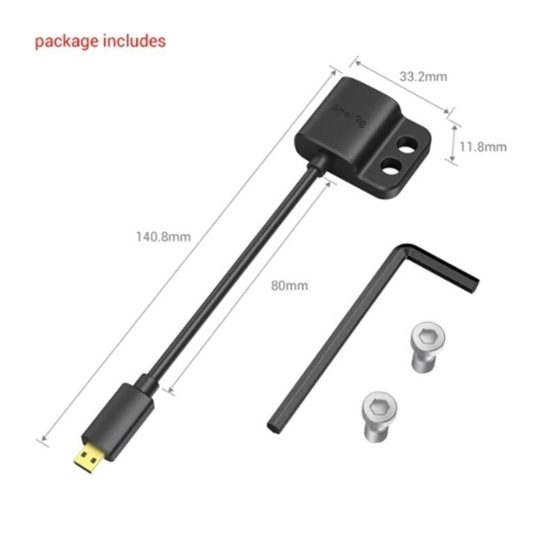 三重☆大人氣☆ SmallRig 3021 4K 超細 HDMI 轉接線 D轉A micro HDMI to HDMI-細節圖2