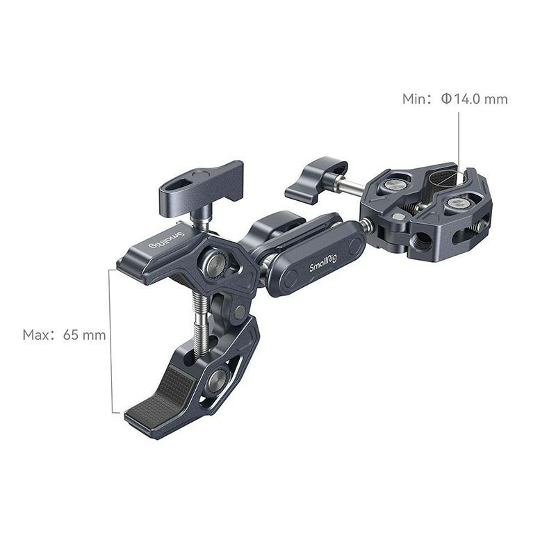 三重☆大人氣☆ SmallRig 4103 B 多功能 鋁合金 雙頭 大力夾 大力夾 蟹型鉗 蟹鉗夾-細節圖5