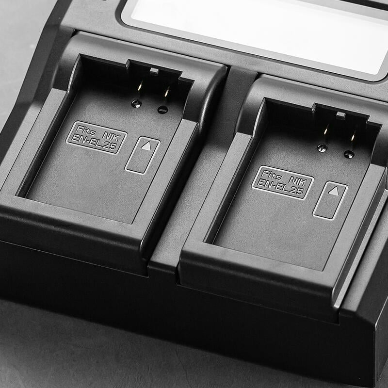 三重☆大人氣☆ LCD 液晶顯示 雙槽 高速 充電器 EN-EL25 ENEL25 (不含電池)-細節圖3