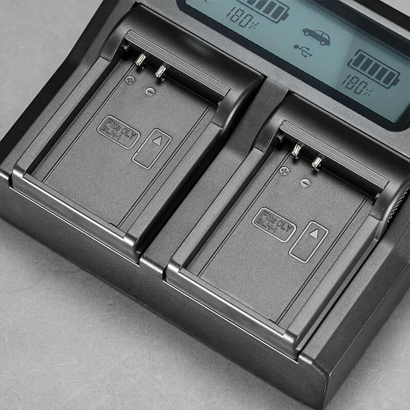 三重☆大人氣☆ LCD 液晶顯示 雙槽 高速 充電器 for BLN-1 (不含電池)-細節圖3