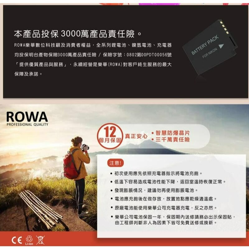 三重☆大人氣☆ ROWA 樂華 NP-F970 破解版 電池 F970-細節圖4