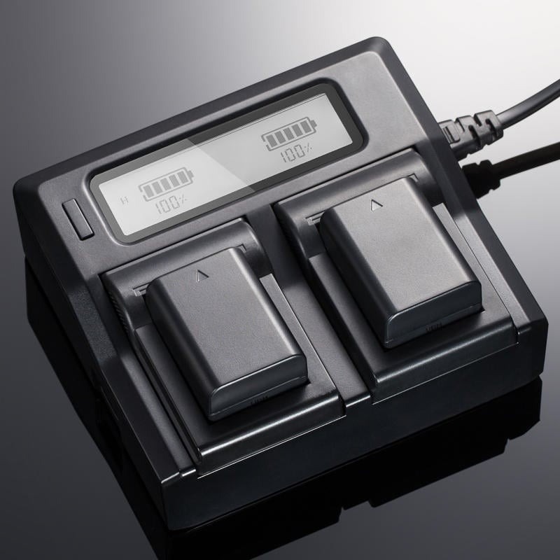 三重☆大人氣☆ LCD 液晶顯示 雙槽 高速 充電器 SONY FW50 FW-50 (不含電池)-細節圖2