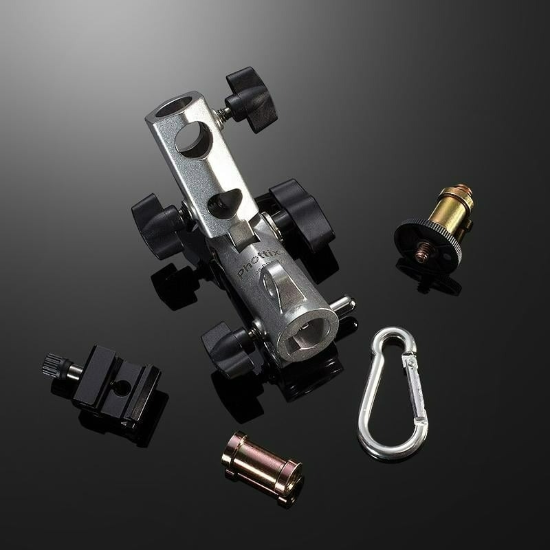 三重☆大人氣☆ 公司貨 Phottix VAROS Pro M 中型 離機閃 閃燈座 金屬雙母 傘夾關節-細節圖2