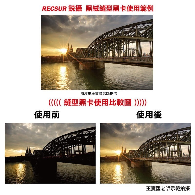 三重☆大人氣☆ 公司貨 RECSUR 銳攝 第三代 黑灰縫卡 RS-1205 黑卡 灰卡 不反光 多功能-細節圖6