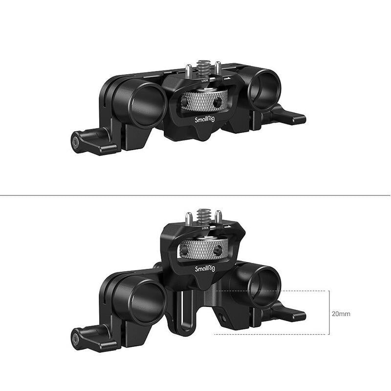 三重☆大人氣☆ SmallRig 3652 15mm 雙管夾 支架 for 遮光斗 遮光罩 3196 3680-細節圖4