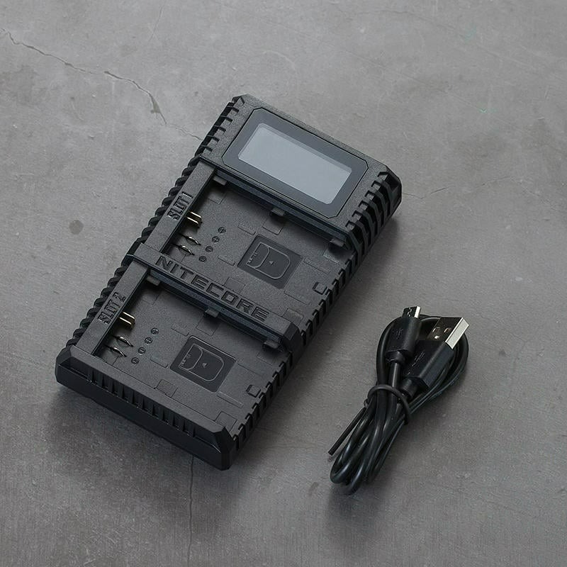 三重☆大人氣☆公司貨 Nitecore UCN2 Pro LP-E6 活化檢測 USB 智能雙槽 快速 充電器-細節圖2