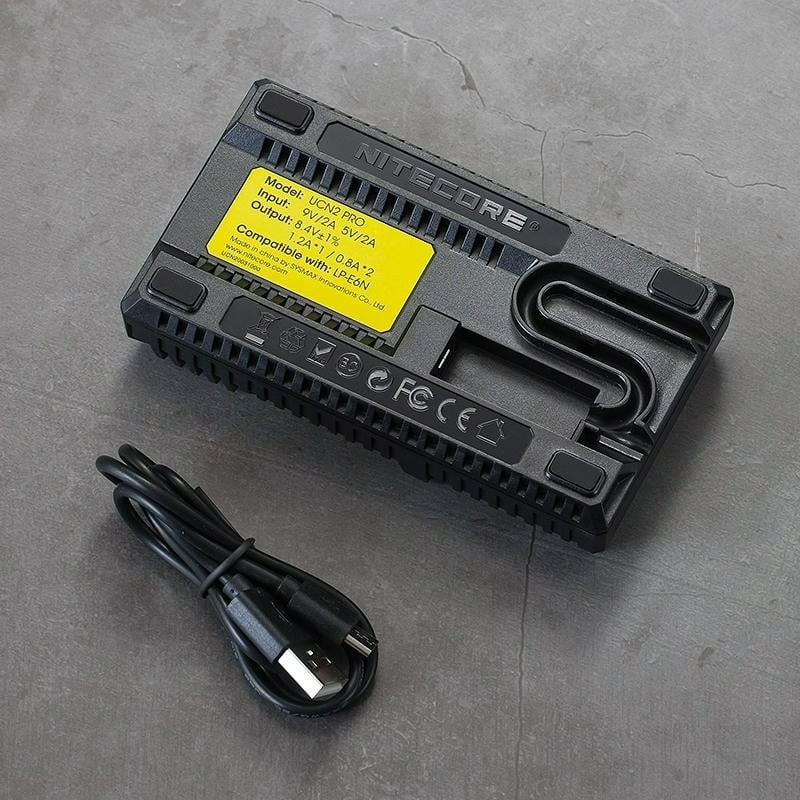 三重☆大人氣☆公司貨 Nitecore UCN2 Pro LP-E6 活化檢測 USB 智能雙槽 快速 充電器-細節圖3