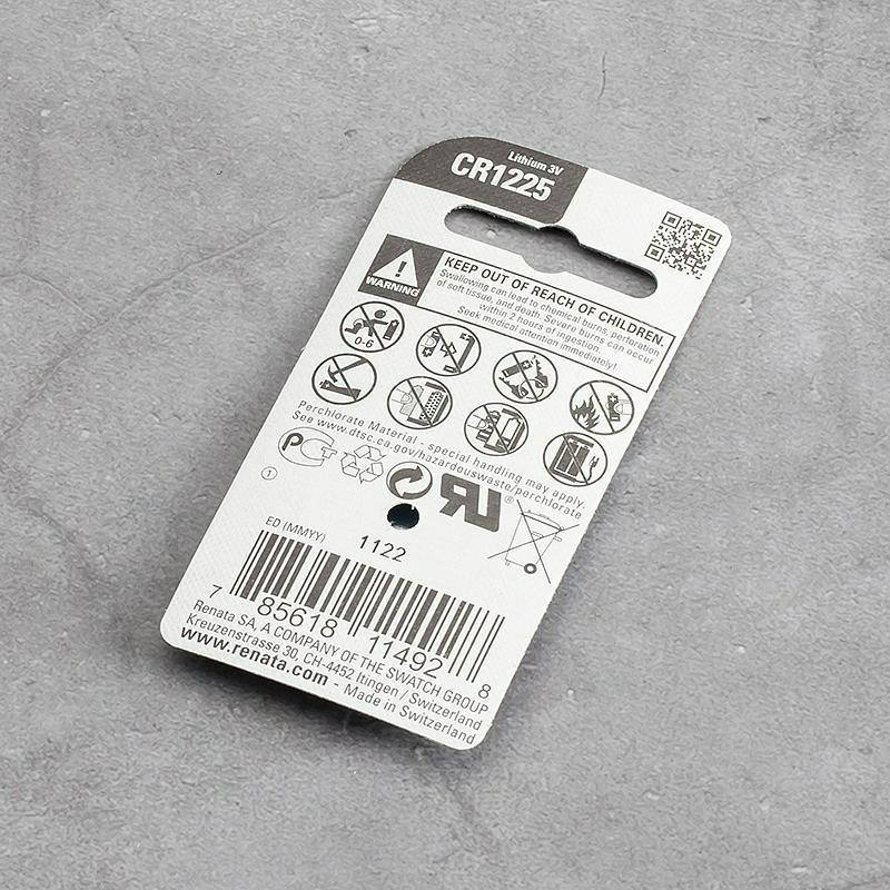 三重☆大人氣☆ 瑞士製 renata 公司貨 CR1225 鋰電池-細節圖2